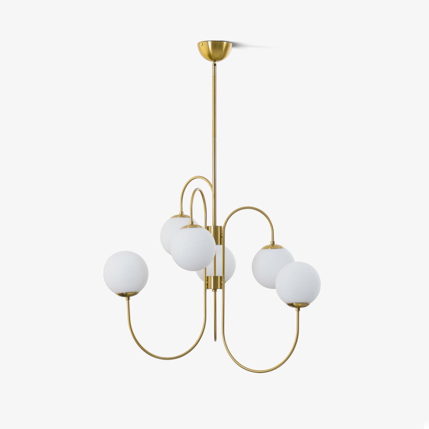 Chandelier Metal Glass 30 in x 27.6 in Indoor Ceiling Lighting | Thomler