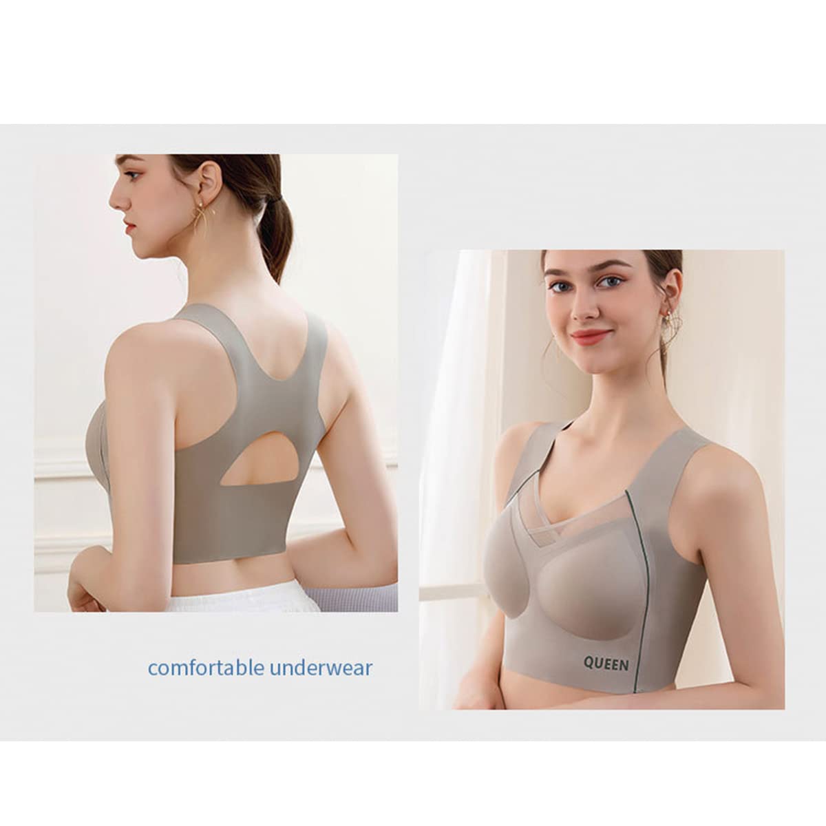 Wireless Full Coverage Support Bra with Cushioned Straps & Seamless Lift for All-Day Comfort | Thomler