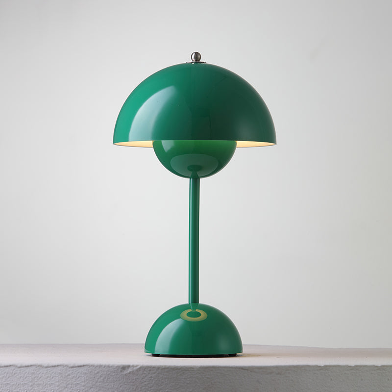 Desk Lamp Metal 6.3 in Rechargeable Tri-Color Small Table Light | Thomler