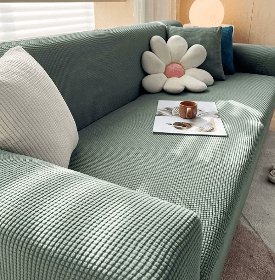 Stretch Sofa Cover Non-Slip Ribbed Jacquard Couch Slipcover Protector for Living Room | Thomler