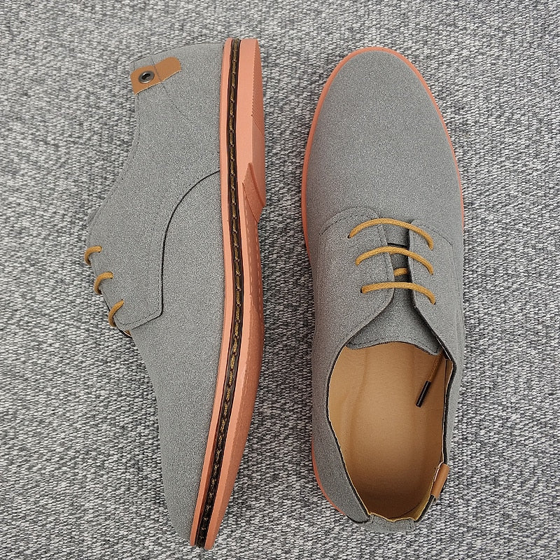 Men's Lace-Up Oxford Dress Shoes – Classic Leather Design for Work & Casual Wear, Versatile Formal Footwear | Thomler