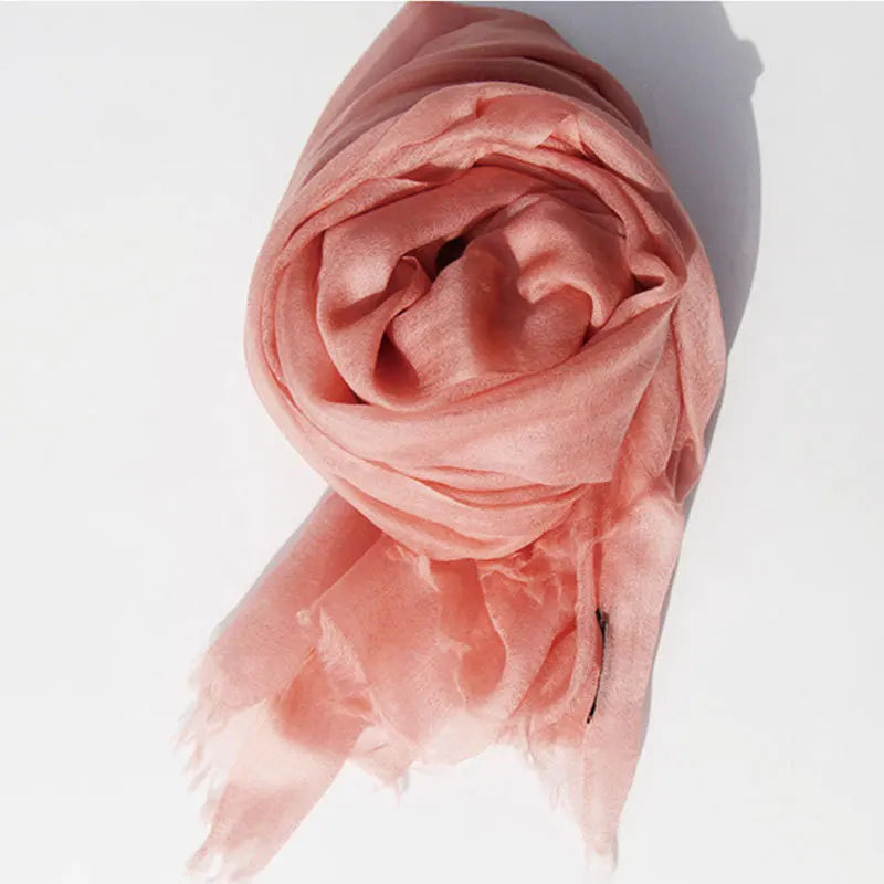 Pure Cashmere Wrap – Lightweight 91x39 in Long Scarf for Women, Ultra Soft All-Season Shawl, Cozy & Breathable Neck Accessory | Thomler