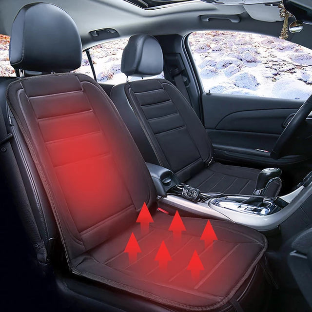 12V Car Seat Heating Pad Full Body Warmer for Winter Driving with Fast Heat-Up & Universal Fit for SUVs Trucks Vans | Thomler