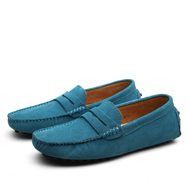 Men's Suede Slip-On Loafers – Casual Dress Shoes in Multiple Colors – Comfortable Everyday Footwear for Work & Weekend | Thomler