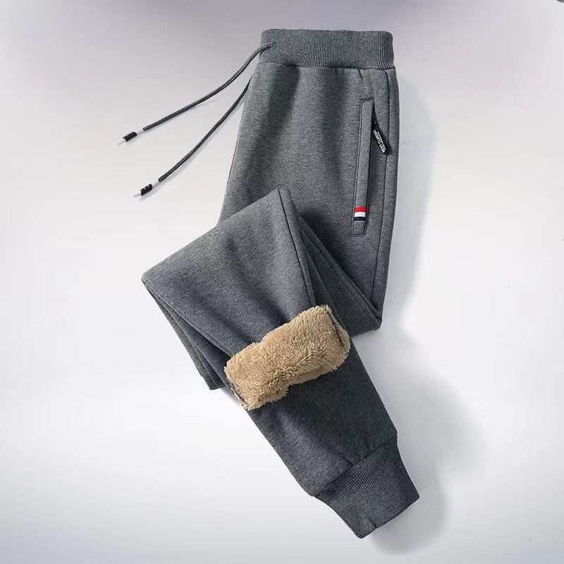 Men's Thermal Fleece-Lined Joggers Winter Sweatpants with Drawstring Elastic Waist for Cold Weather Outdoor Sports Casual Wear | Thomler