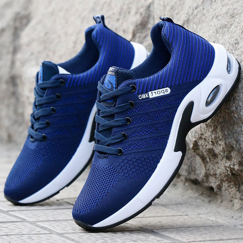 Men's Cushioned Walking Sneakers with Breathable Mesh Upper & Shock-Absorbing Sole for All-Day Comfort | Thomler