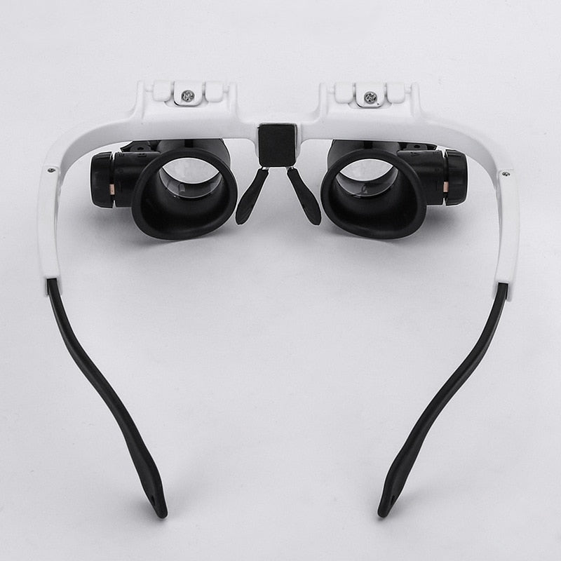 LED Head-Mounted Magnifying Glasses with 8x 15x 23x Lenses for Jewelry Repair Watch Making Reading Crafts Close Work | Thomler