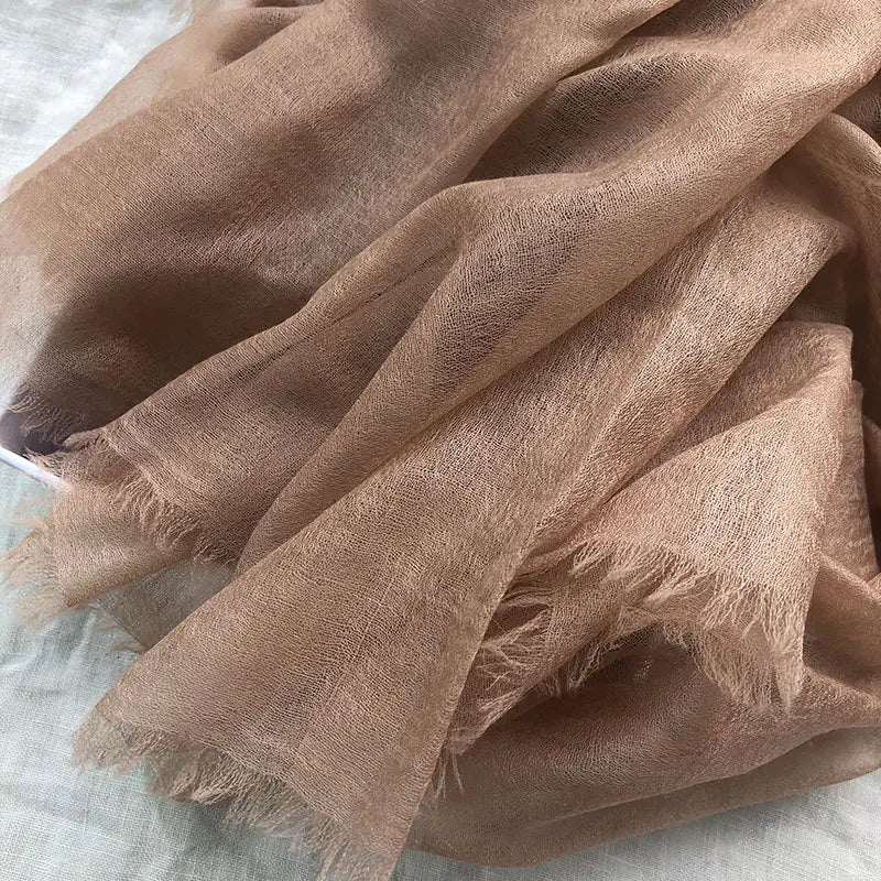 Pure Cashmere Wrap – Lightweight 91x39 in Long Scarf for Women, Ultra Soft All-Season Shawl, Cozy & Breathable Neck Accessory | Thomler
