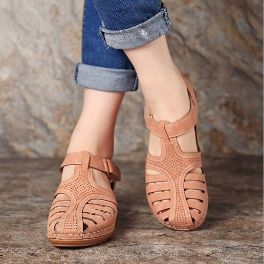 Orthopedic Leather Toe-Correcting Sandals for Women | Bunion Relief | Adjustable Arch Support Footwear | Casual Summer Walking Shoes for | Thomler
