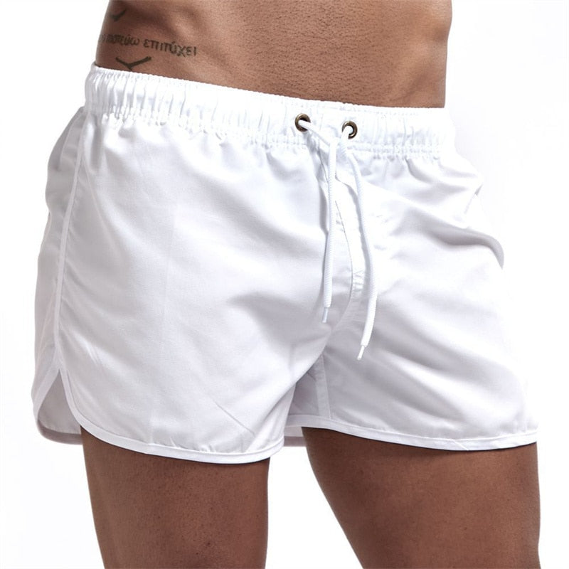 Men's Quick-Dry Swim Trunks with Drawstring & Back Pocket – Vibrant Colors for Beach & Pool | Thomler