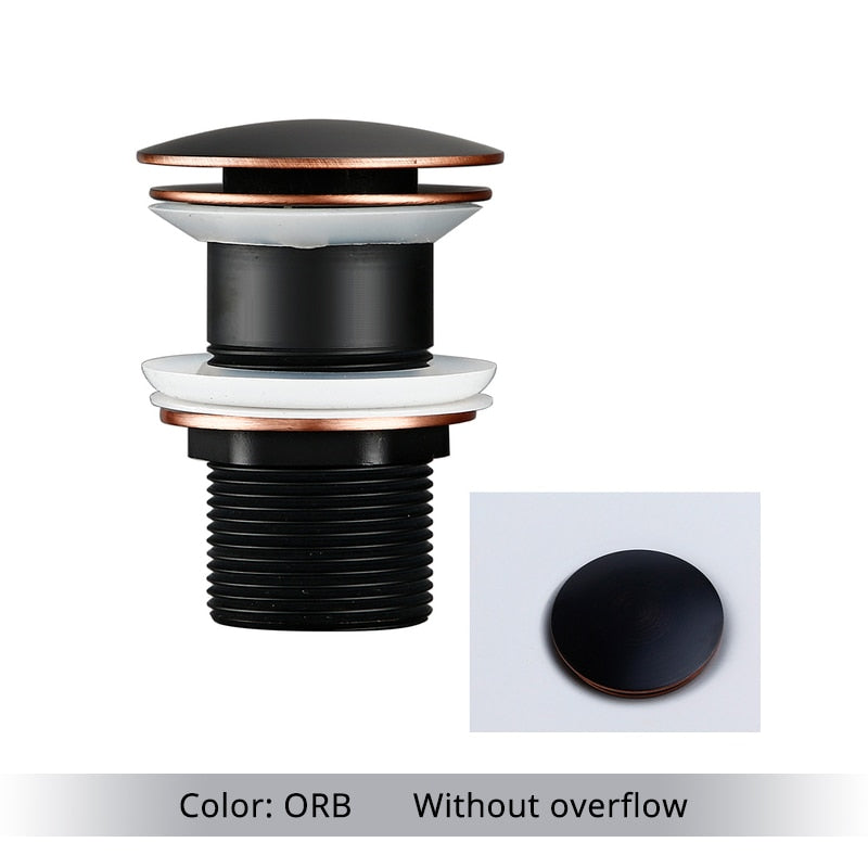 Vessel Sink Drain Assembly with Pop-Up Stopper for Modern Bathrooms – Overflow & Non-Overflow Configurations | Thomler