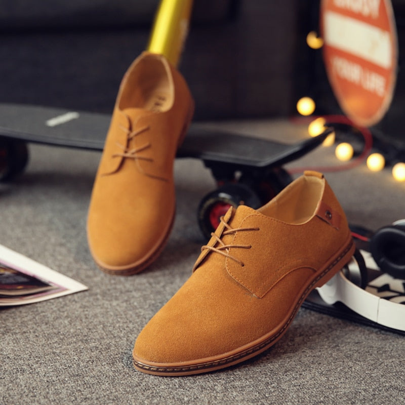 Men's Lace-Up Oxford Dress Shoes – Classic Leather Design for Work & Casual Wear, Versatile Formal Footwear | Thomler