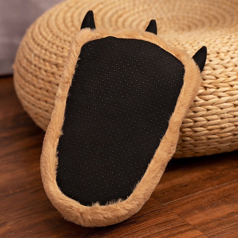 Plush Animal Paw Slippers – Soft Fluffy Claw House Shoes for Women & Men, Cozy Indoor Footwear with Cotton Lining | Thomler
