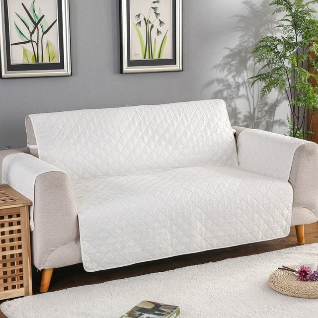 Sofa Cover Quilted Polyester Water Repellent Anti Slip Living Room Pet Protection Throw Protector | Thomler