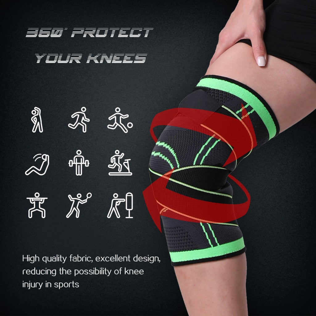 Knee Compression Sleeve with 360° Support Straps for Joint Pain Relief, Sports & Arthritis | Thomler