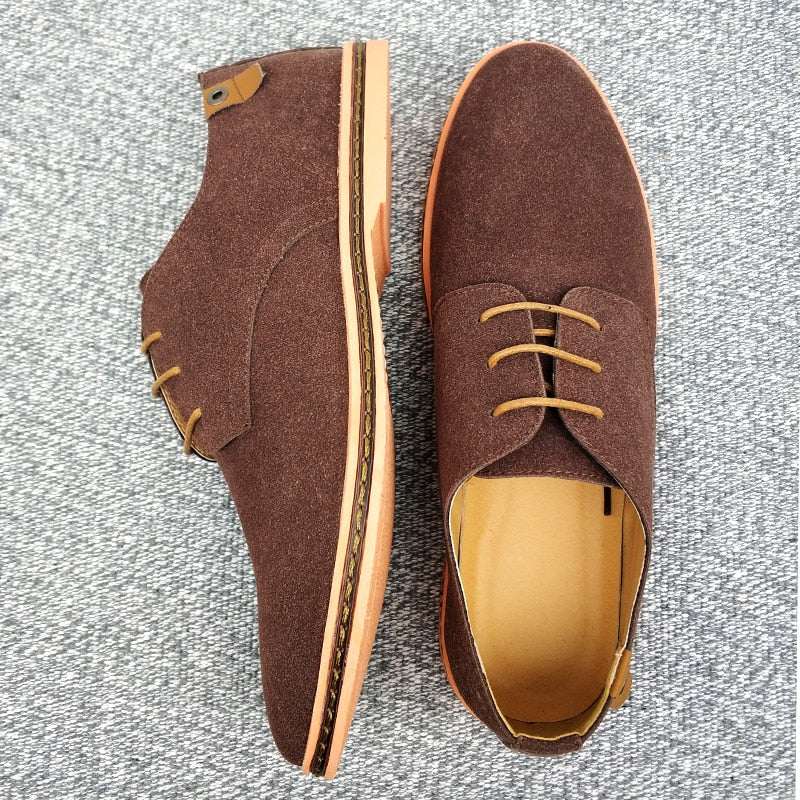 Men's Lace-Up Oxford Dress Shoes – Classic Leather Design for Work & Casual Wear, Versatile Formal Footwear | Thomler