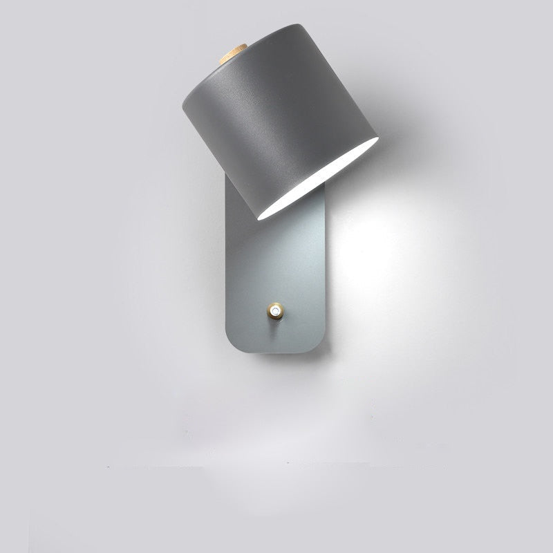 Metal Wall Sconce with On/Off Switch – LED Reading Light for Bedroom, Living Room & Hallway – Modern Minimalist Lighting Fixture | Thomler