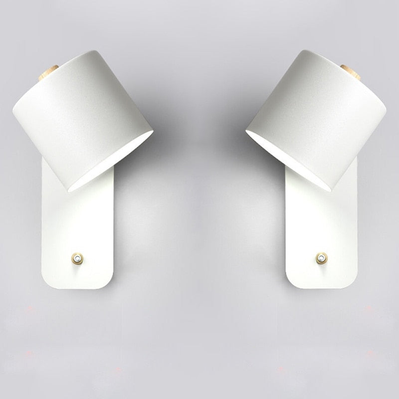 Metal Wall Sconce with On/Off Switch – LED Reading Light for Bedroom, Living Room & Hallway – Modern Minimalist Lighting Fixture | Thomler