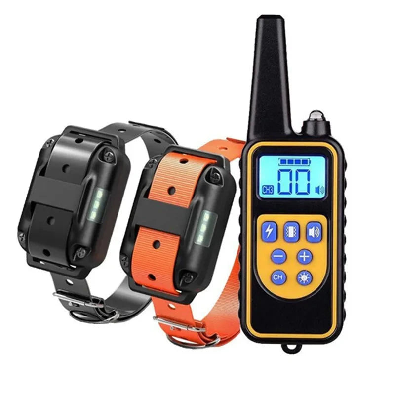 Remote Dog Training Collar with Waterproof Receiver, Rechargeable Battery & 1000 ft Range for Small to Large Dogs | Thomler