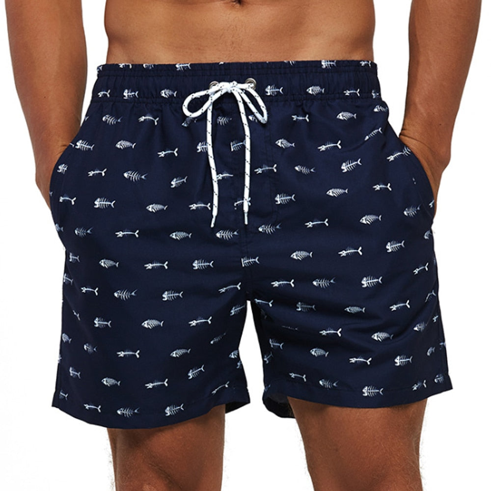 Men's Quick-Dry Swim Trunks with Drawstring, Lightweight Mesh-Lined Boardshorts for Beach & Pool | Thomler