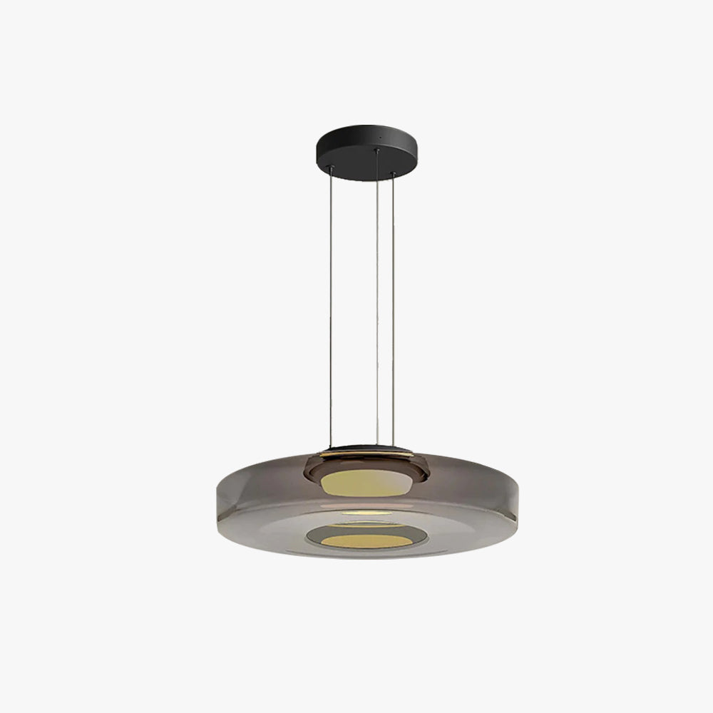 Multi-Tier Glass Pendant Light with Adjustable Cable for Kitchen & Dining Room | Modern LED Ceiling Fixture | Thomler