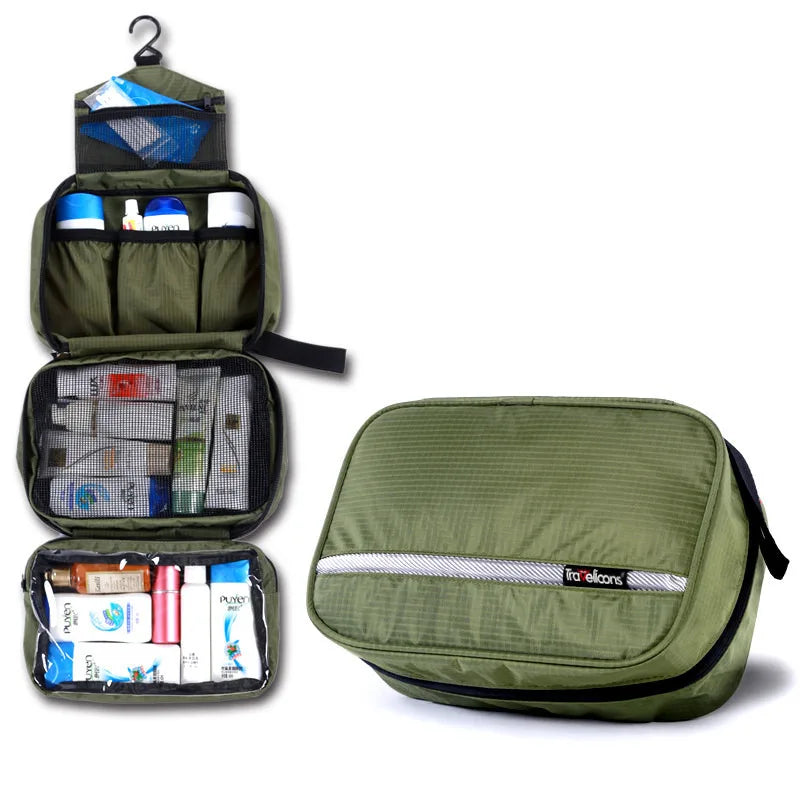 Large Water-Resistant Toiletry Bag for Travel – Spacious Organizer Pouch for Men & Women with Handle & Zippered Compartments for Gym | Thomler