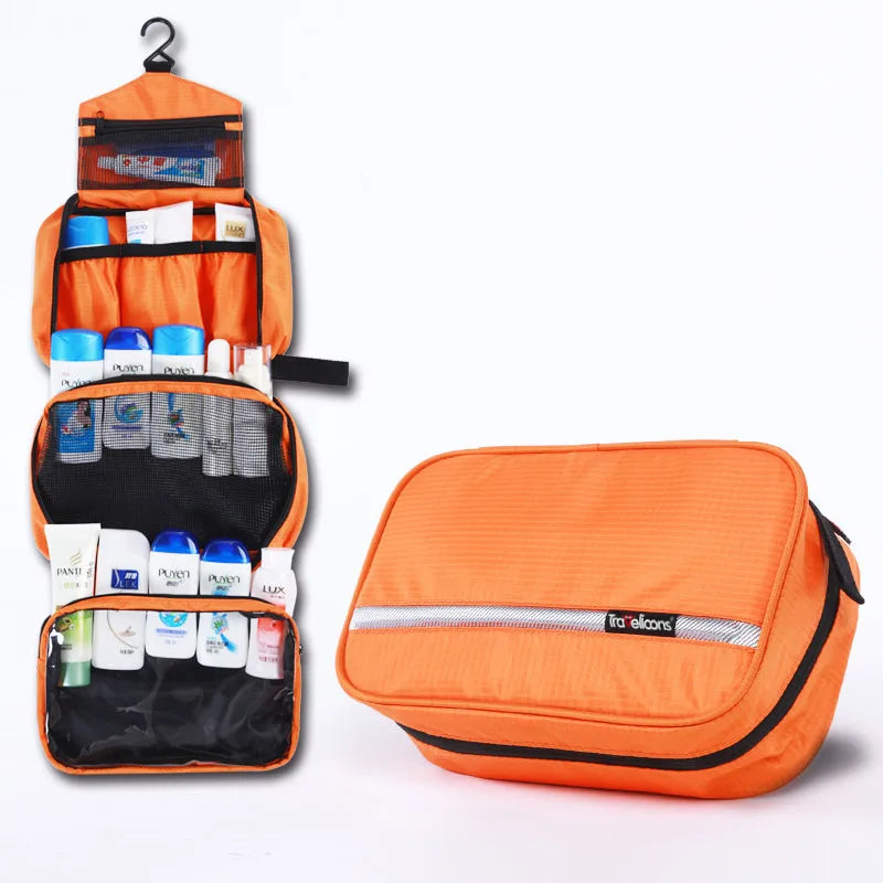 Large Water-Resistant Toiletry Bag for Travel – Spacious Organizer Pouch for Men & Women with Handle & Zippered Compartments for Gym | Thomler