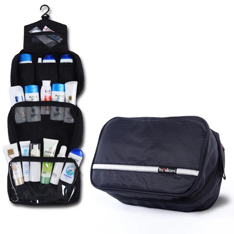 Large Water-Resistant Toiletry Bag for Travel – Spacious Organizer Pouch for Men & Women with Handle & Zippered Compartments for Gym | Thomler