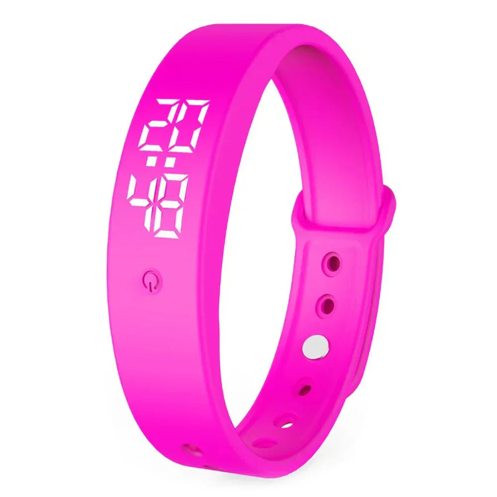 Digital Fitness Watch with Vibration Alerts, Waterproof LED Sports Wristwatch for Swimming and Running | Thomler