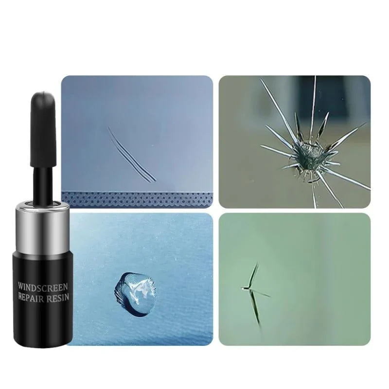 Windshield Crack Repair Kit – DIY Auto Glass Chip Fixer with Resin & Applicator for Car Windows, Mirrors & Glass Surfaces | Thomler