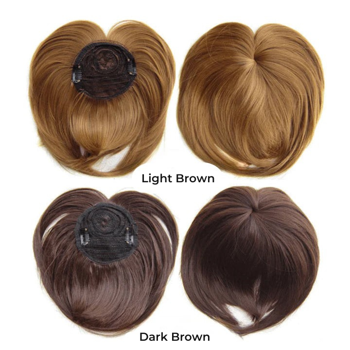 Clip-In Hair Topper for Volume and Coverage | Lightweight Synthetic Fiber Extension with Secure Clips for Thinning Hair or Crown Enhancement | Thomler