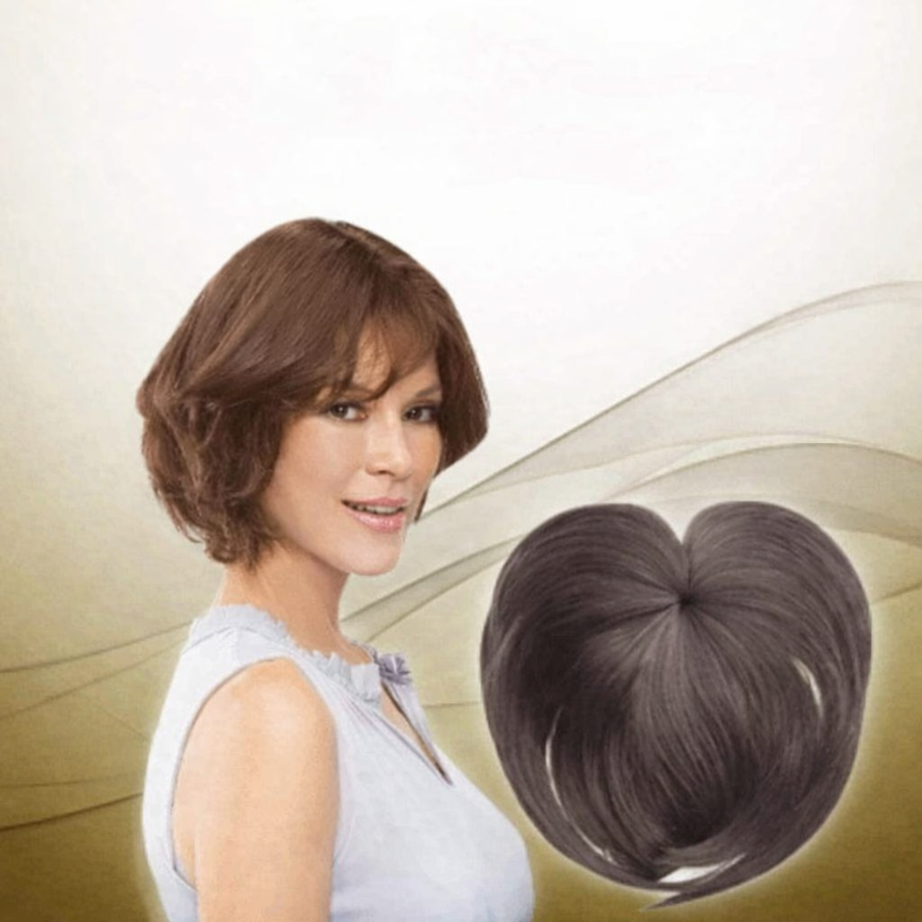Clip-In Hair Topper for Volume and Coverage | Lightweight Synthetic Fiber Extension with Secure Clips for Thinning Hair or Crown Enhancement | Thomler