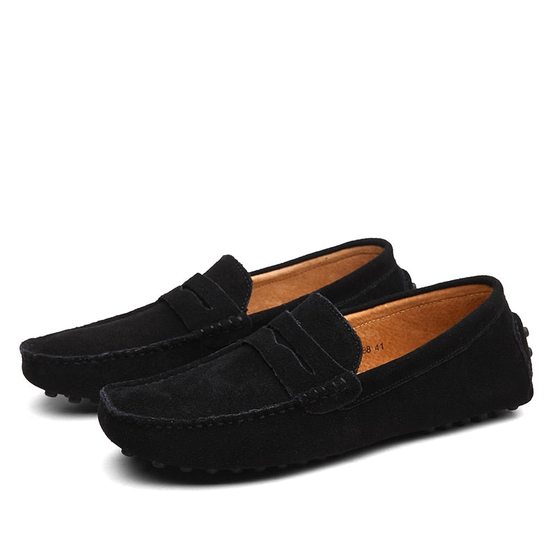 Men's Suede Slip-On Loafers – Casual Dress Shoes in Multiple Colors – Comfortable Everyday Footwear for Work & Weekend | Thomler