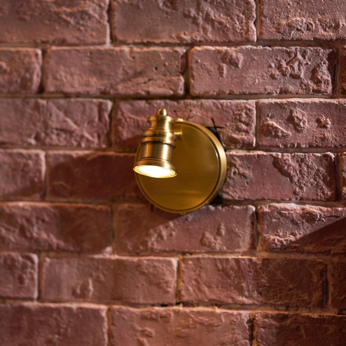 Adjustable Brass Track Wall Light – Multi-Spot Indoor Sconce for Picture Gallery, Kitchen Counter & Bath | Thomler