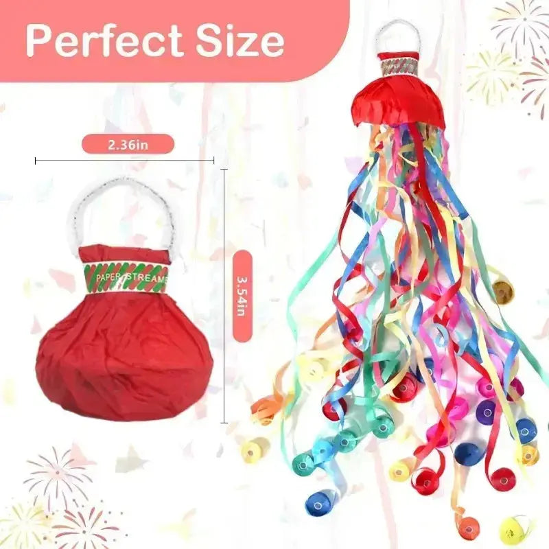 Paper Streamers Biodegradable 5.0 m 16.4 ft Mixed Colour Party Celebrations Wedding Birthday Graduation Silent Confetti Alternative | Thomler