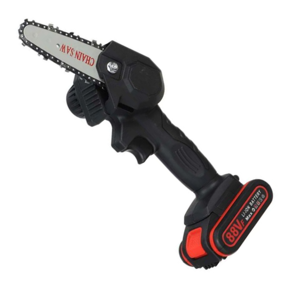 Cordless Electric Chainsaw with 2 Batteries – One-Hand Pruning Saw for Yard Work & Branch Trimming | Thomler