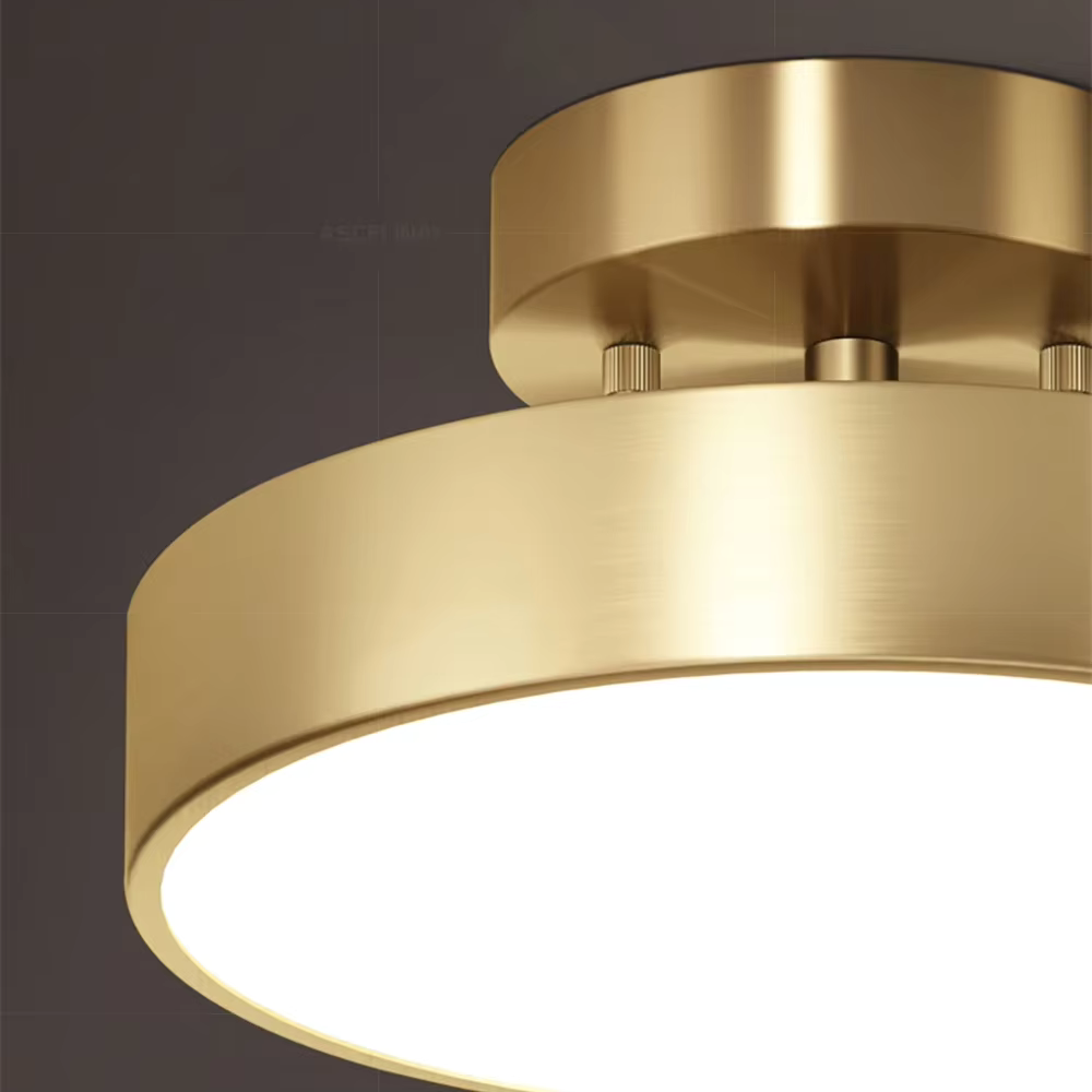 LED Flush Mount Ceiling Fixture – Adjustable Light Temperature – Touch Switch – Metal & Acrylic – for Bedroom, Kitchen, Bath | Thomler