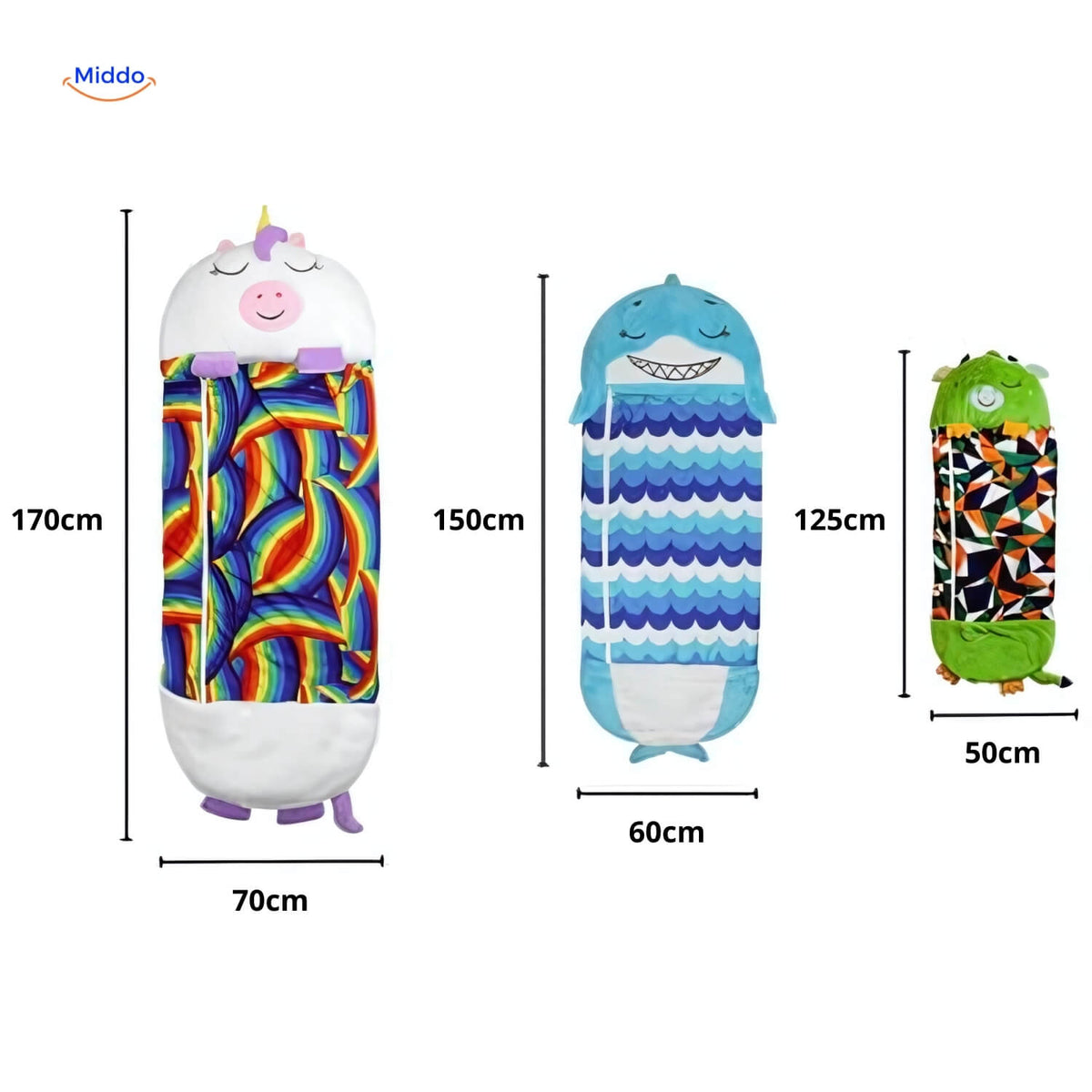 Animal Character Sleeping Bag for Kids – Plush Sleep Friend with Built-In Pillow for Sleepovers & Travel | Thomler