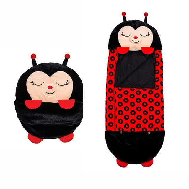 Animal Character Sleeping Bag for Kids – Plush Sleep Friend with Built-In Pillow for Sleepovers & Travel | Thomler