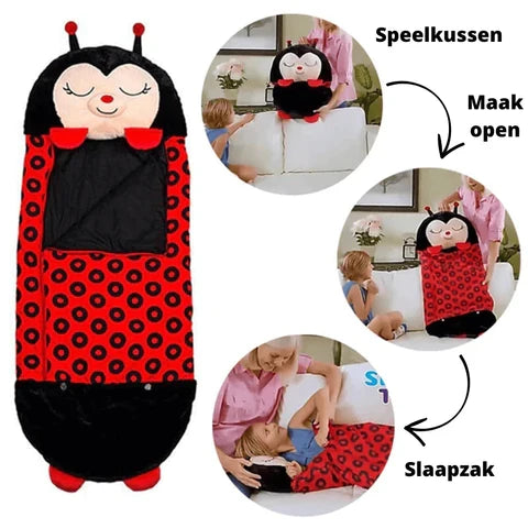 Animal Character Sleeping Bag for Kids – Plush Sleep Friend with Built-In Pillow for Sleepovers & Travel | Thomler