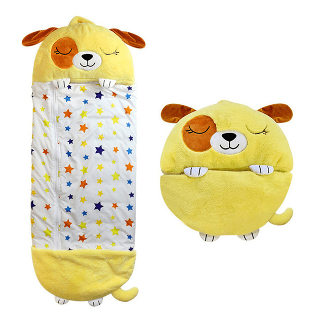 Animal Character Sleeping Bag for Kids – Plush Sleep Friend with Built-In Pillow for Sleepovers & Travel | Thomler