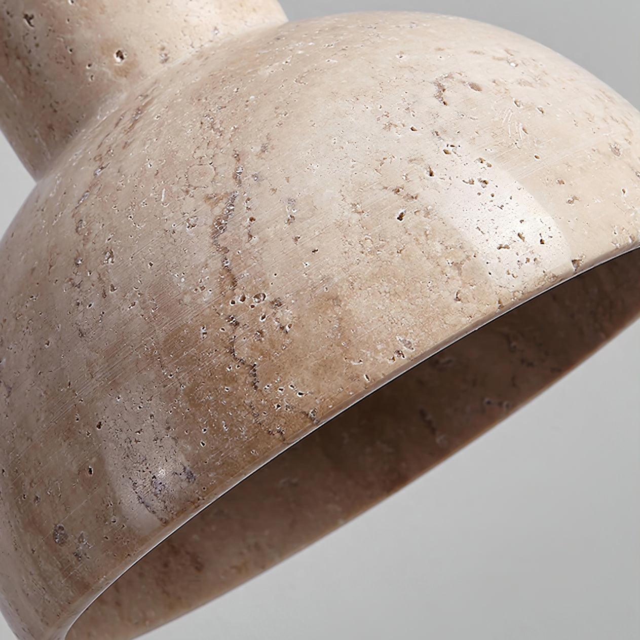 Stone Hanging Lamp E26 40W Natural Texture Overhead Light for Island Counter Breakfast Nook Focused Downlight | Thomler