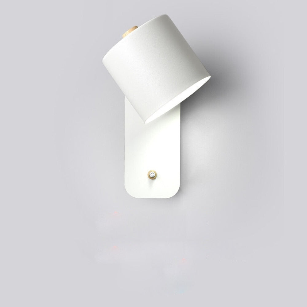 Metal Wall Sconce with On/Off Switch – LED Reading Light for Bedroom, Living Room & Hallway – Modern Minimalist Lighting Fixture | Thomler
