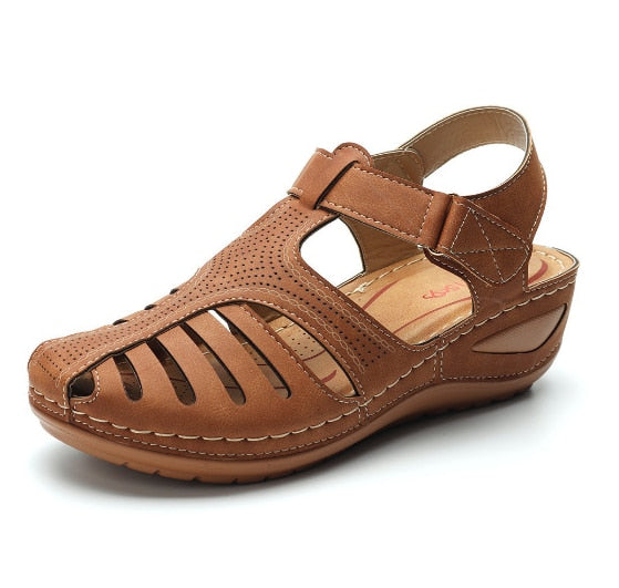 Orthopedic Leather Toe-Correcting Sandals for Women | Bunion Relief | Adjustable Arch Support Footwear | Casual Summer Walking Shoes for | Thomler
