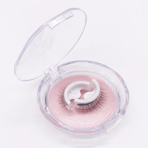 Self-Adhesive False Eyelashes No Glue Heat-Activated Reusable Lash Strips Natural Volume Long Styles Easy Apply 3-Second Hold Washable | Thomler