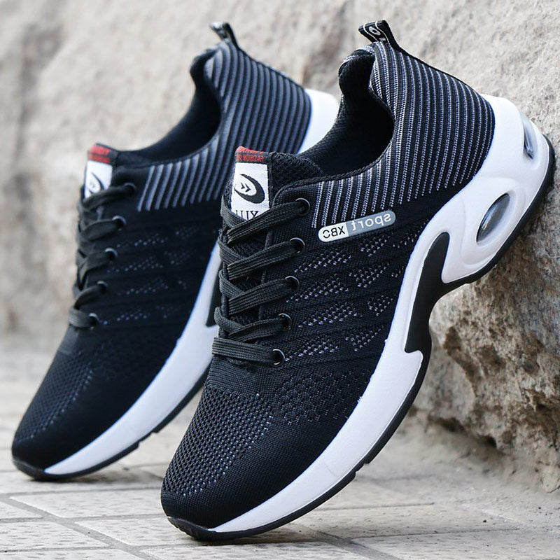 Men's Cushioned Walking Sneakers with Breathable Mesh Upper & Shock-Absorbing Sole for All-Day Comfort | Thomler
