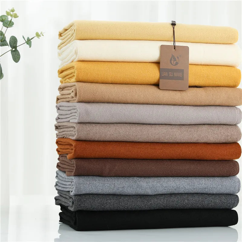 Premium Cashmere Winter Scarf for Women – Soft Oversized Shawl Wrap with Fringe, 10 Colors | Thomler