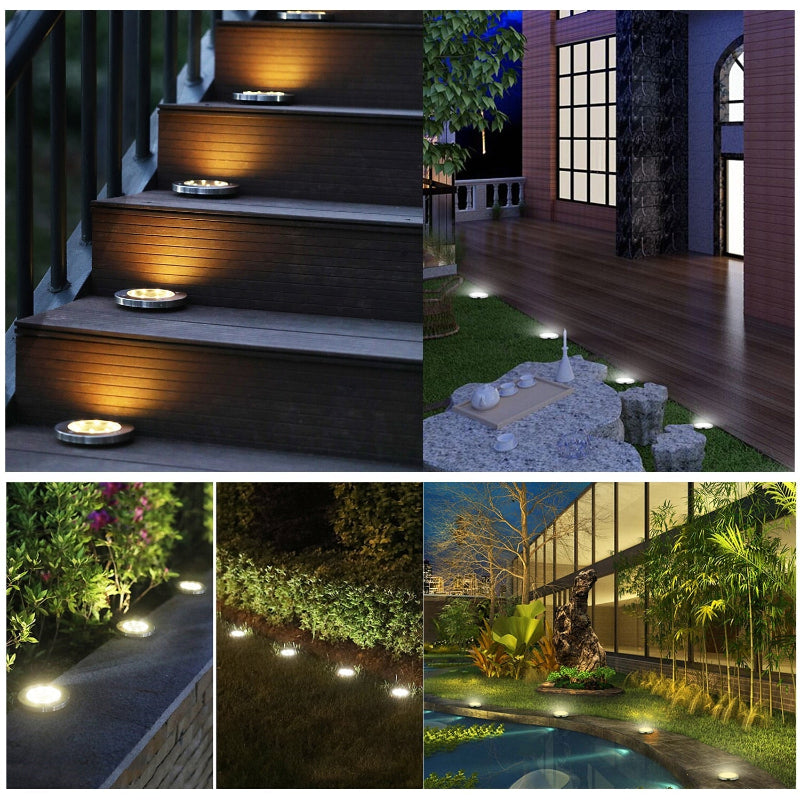 Solar Garden Stake Lights 4-Pack – Wireless LED Pathway Markers for Yard & Lawn | Thomler
