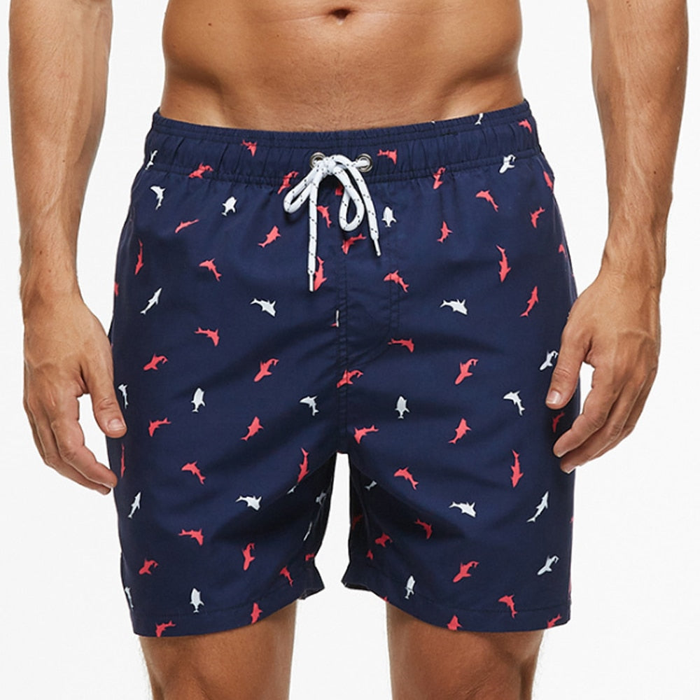 Men's Quick-Dry Swim Trunks with Drawstring, Lightweight Mesh-Lined Boardshorts for Beach & Pool | Thomler