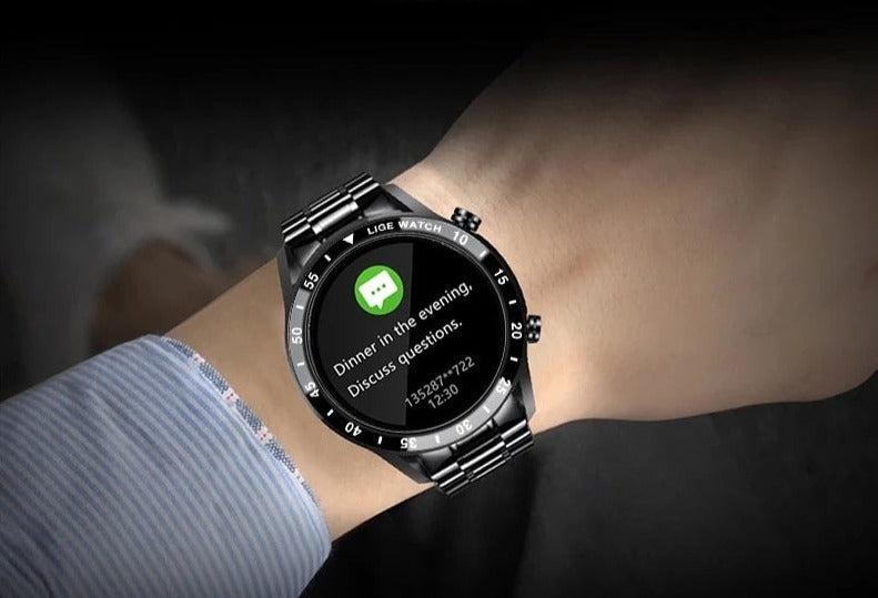 Advanced Fitness Tracker Smartwatch with Heart Rate Monitor, Blood Pressure Tracking & Bluetooth Calling for iPhone & Android | Thomler